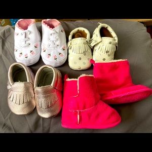 Baby girl shoe lot!